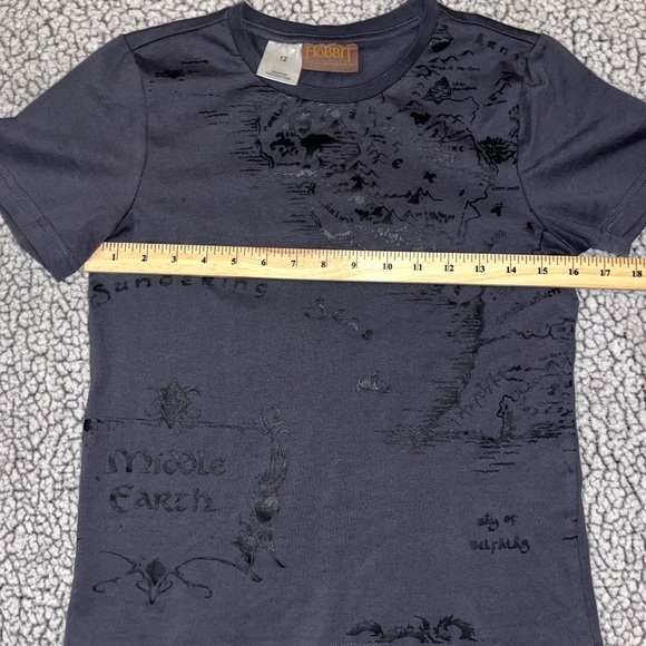Hobbit Movie youth t shirt map of Middle Earth, Tolkien, lord of the rings RARE - Picture 4 of 6